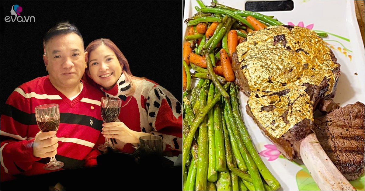 Living happily in the West, Pham Thanh Thao is pampered by her husband, making gold plated food for his wife