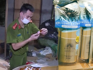 Triệt phá kho mỹ phẩm fake, hội nghiện skincare tá hoả vì có chai kem chống nắng "quốc dân"