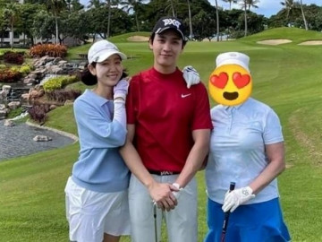 Park Shin Hye lộ ảnh đi nghỉ trăng mật, nhìn xuống bụng bầu tròn vo các fan thích thú