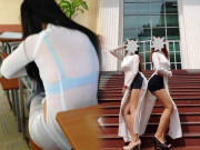 Thời trang - Hoảng hồn khi nữ sinh mặc áo dài phản cảm: không lộ nội y thì cũng biến tấu lố lăng