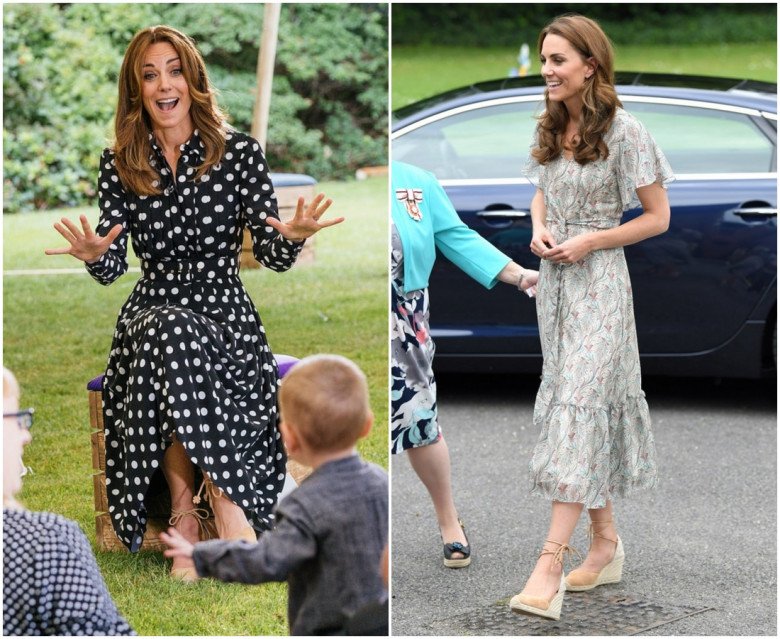 Famous for her elegant daughter-in-law, Princess Kate's shoe wardrobe has a pair of 