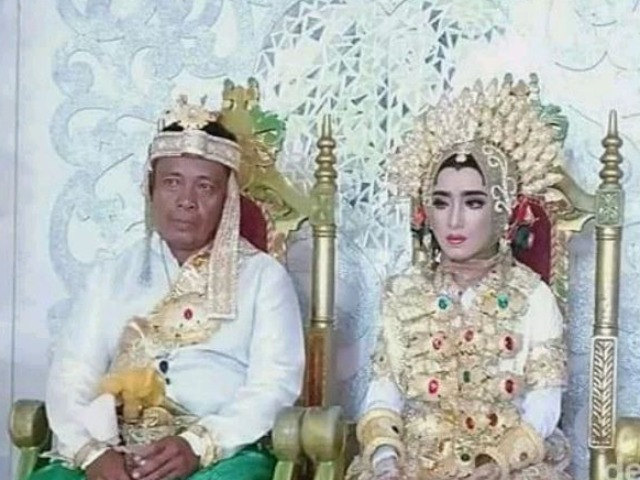 Cô dâu 13 tuổi làm đám cưới với chú rể 41 tuổi chỉ sau 3 tháng quen nhau trên Facebook