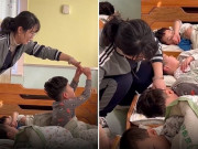 Làm mẹ - Xem camera giám sát, mẹ ấm lòng trước hành động lạ của cô giáo dành cho con giờ ngủ trưa