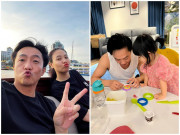 Làm mẹ - Ở công ty hét ra lửa, về nhà Cường Đôla nể vợ, giản dị chơi đồ hàng cùng con gái