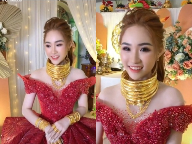 Đám cưới siêu khủng ở Bạc Liêu: Cô dâu đeo vàng trĩu cổ, có nét giống diễn viên nổi tiếng
