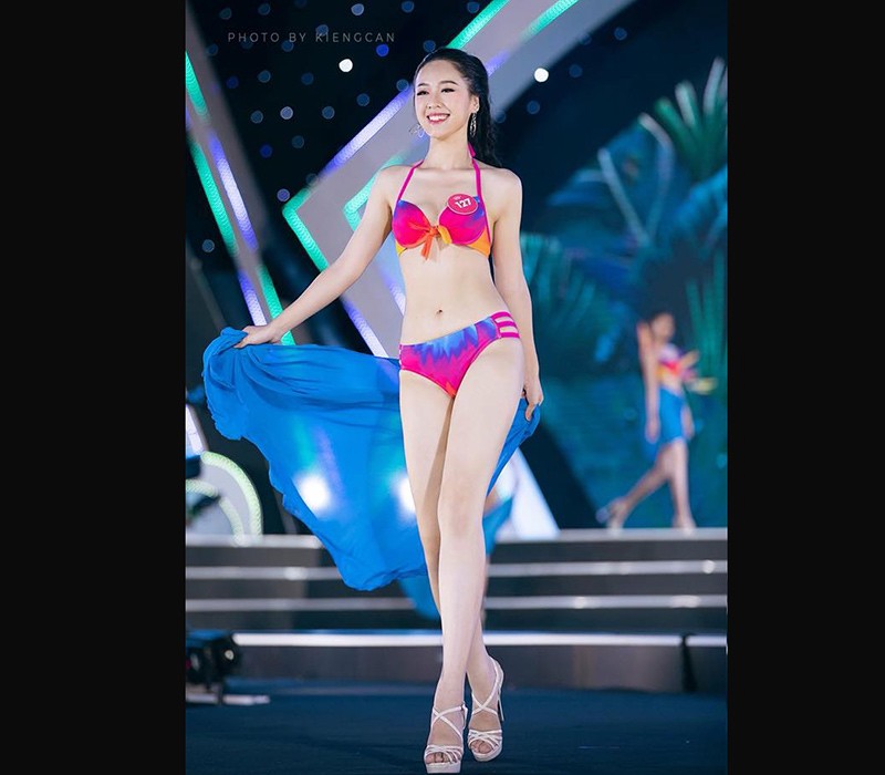 Trước khi thi Hoa hậu Việt Nam 2018, Hà My đã nỗ lực giảm 20 kg. Trong đêm chung kết, người đẹp tự tin lần lượt thực hiện các phần thi Áo dài, Bikini, tuy nhiên cuối cùng cô dừng chân ở Top 15.
