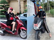 Giải trí - Hoa hậu kiếm 70 tỷ đi xe máy chạy show nhưng chất chơi chưa bằng vợ đại gia Quý Bình