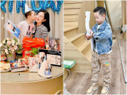 Làm mẹ - Con trai Ly Kute tròn 6 tuổi, cậu bé cao lớn phổng phao và đẹp trai trong loạt ảnh hiếm