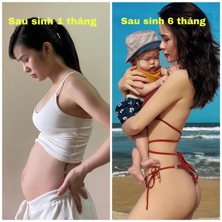 Mỡ rút ào ào sau 6 tháng sinh, mẹ bỉm U30 khoe dáng amp;#34;đỉnh chópamp;#34; ngỡ hotgirl đình đám - 8