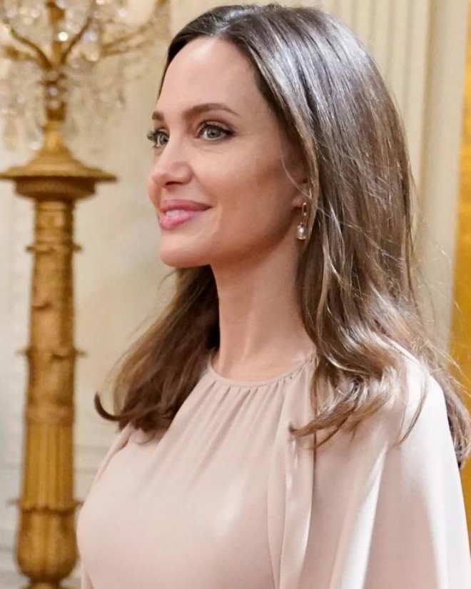 Angelina Jolie reveals photos of her bodyguard pouting, seeing the position of her hands makes fans worried - 8