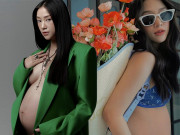 Thời trang - Phu nhân tập đoàn may mặc miền Bắc mặc như không khoe bụng bầu