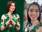 Thời trang - Đỗ Thị Hà diện áo dài cũ trở về quê hương, nhan sắc ngày càng thăng hạng