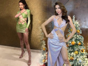 Thời trang - Hoa hậu Thuỳ Tiên diện váy dây chằng chịt như "đòn bánh tét", dân tình phản ứng quá ngược đời 