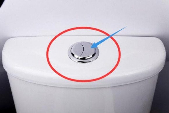 The toilet has big buttons, many people use it wrong without knowing how much is wasted - 1