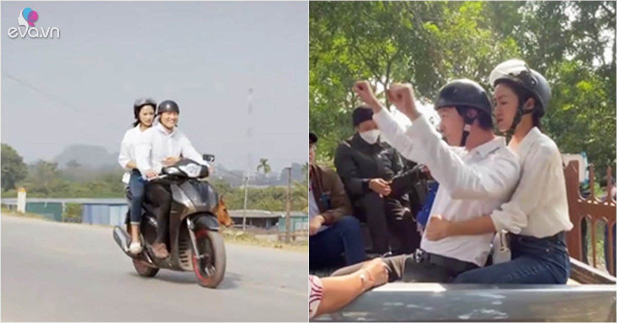 Loi rides a motorbike to bring her loved ones, but behind the scenes is wrong-Star