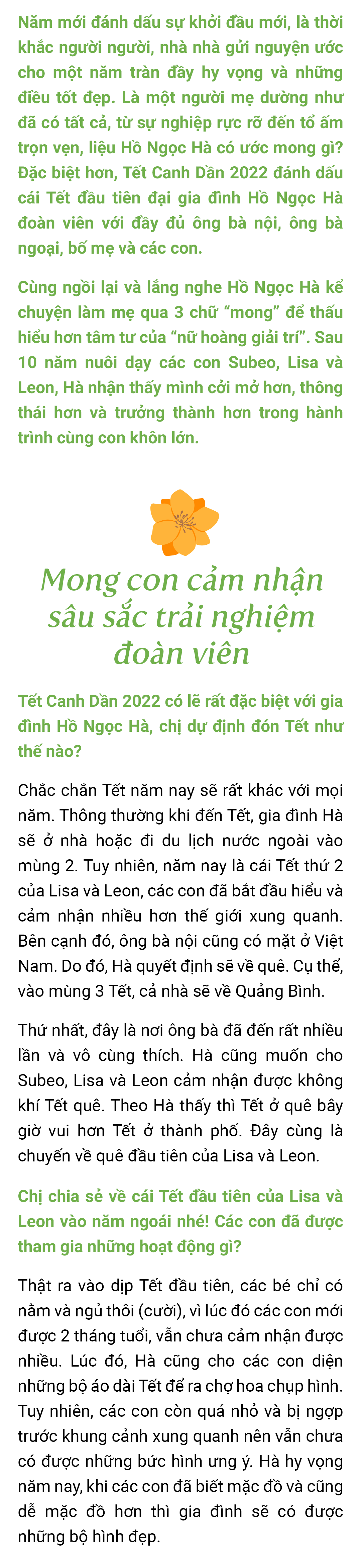 Hồ Ngọc Hà: “Hà đưa cả nhà về Quảng Bình để Subeo, Leon, Lisa cảm nhận vị Tết quê” - 4