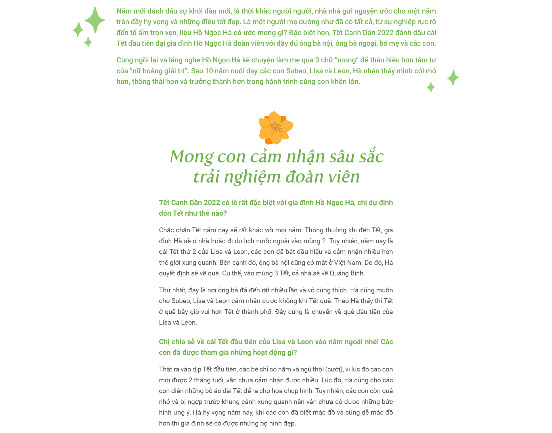 Hồ Ngọc Hà: “Hà đưa cả nhà về Quảng Bình để Subeo, Leon, Lisa cảm nhận vị Tết quê” - 3