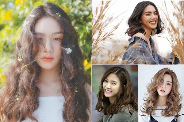 Top 10 hottest and most beautiful Korean young curly hairstyles today - 8