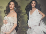 Bà bầu - Á hậu Diễm Trang tung bộ ảnh bầu đẹp như tranh, tăng vẻn vẹn 12kg, sẵn sàng ăn Tết ở bệnh viện