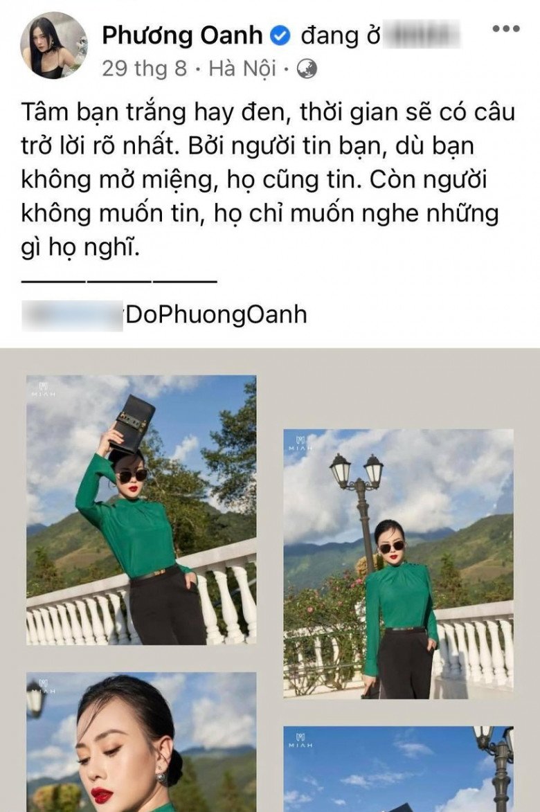 Nữ diễn viên nhiều lần đăng status mang nhiều ẩn ý khiến người dùng mạng bình luận không ngớt. 
