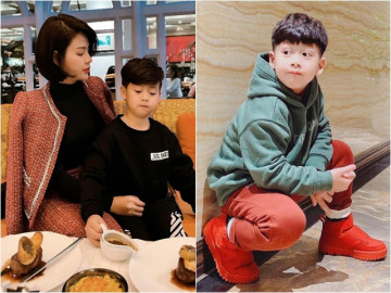 Sau 9 năm bố mẹ ly hôn, quý tử của Lương Thu Trang ngày càng xinh trai, còn giỏi thao túng tâm lý