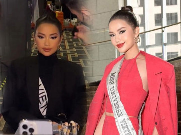 Hoa hậu Ngọc Châu vừa nhập cuộc Miss Universe tại Mỹ, được chăm sóc đặc biệt như bà hoàng