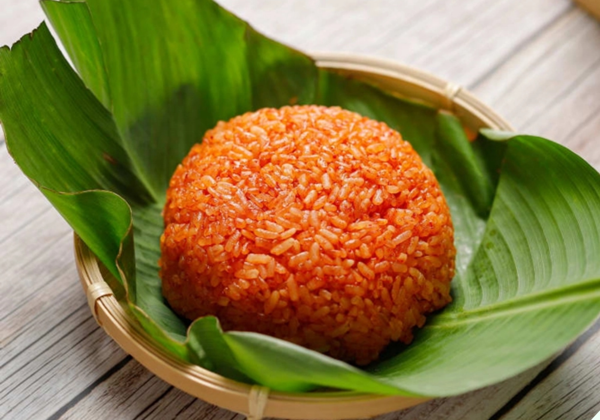 A bowl of red sticky rice