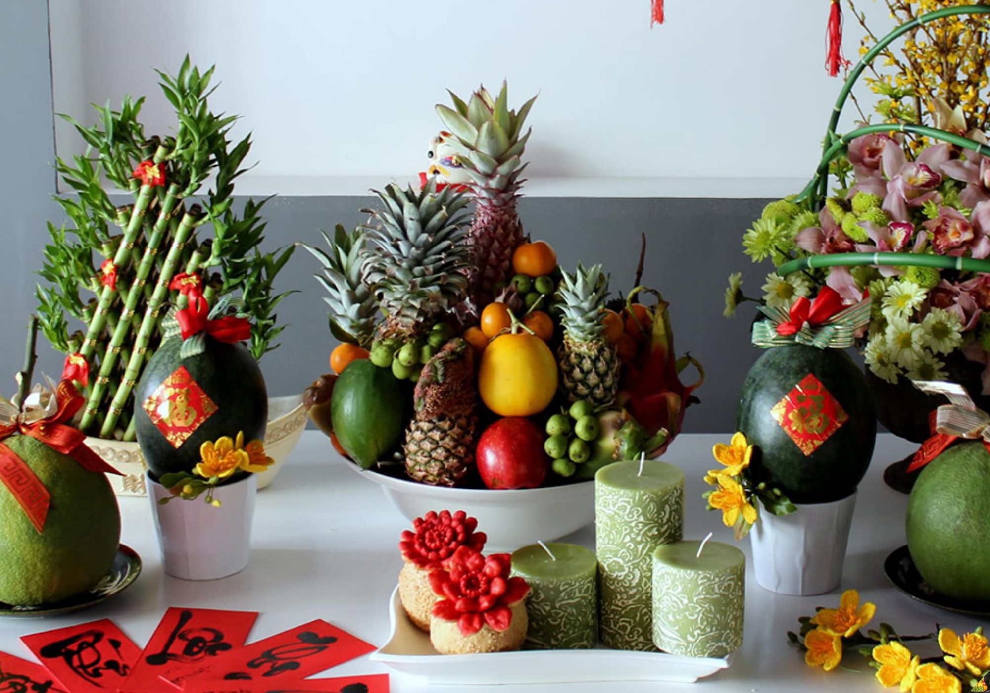 Dark-colored fruits representing the Water element