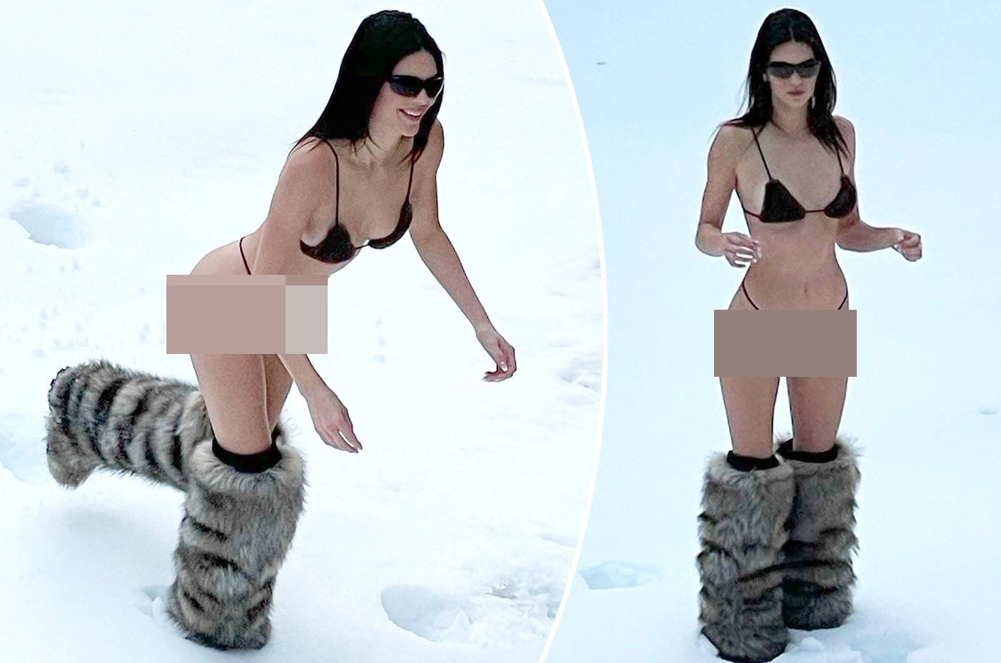 Hot girl thế giới đua nhau chơi trội, gây sốc khi mặc bikini ngoài trời tuyết - 4