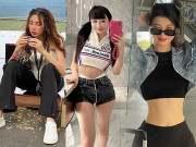 Thời trang - "Lên đồ" đi xem concert BlackPink: Thuỳ Tiên, Phương Nhi khoe eo bé tí vẫn thua xa vợ Minh Nhựa 