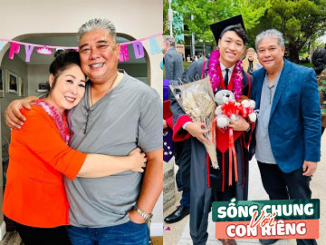 Chồng NSND Hồng Vân là ông bụt trong mắt con riêng của vợ, không chung dòng máu nhưng dạy cả 2 thành tài
