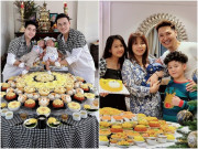 Làm mẹ - Cặp đồng tính Hà Trí Quang - Thanh Đoàn làm tiệc đầy tháng sau 1 tháng sang Thái nhận con, nhìn mâm cỗ là thấy chuẩn tài phiệt