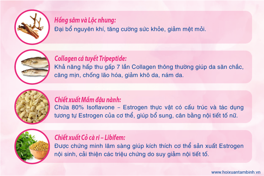 Các thảo dược, tinh chất tốt cho sức khỏe phụ nữ trung niên