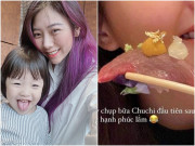 Làm mẹ - Em bé sao Việt ăn thịt dát vàng, thịt bò 20 triệu/kg từ trong bụng mẹ, khôn lớn trộm vía đều xinh xắn thông minh