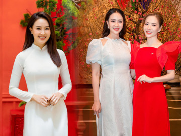 Thấy Hồng Diễm mặc áo dài trắng tinh khôi là thấy Tết: Visual ngọt ngào, dáng nuột làm bao người mê mẩn