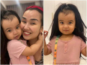 Làm mẹ - Con gái lai Ấn Độ tóc mọc dài không nhận ra, Võ Hạ Trâm tiết lộ do ăn chay thừa chất