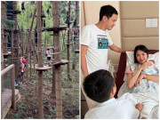 Giải trí - Sao Việt 24h: Tăng Thanh Hà cảm thán khi 2 con leo trèo mạo hiểm, người lớn nhìn thôi còn thấy chóng mặt