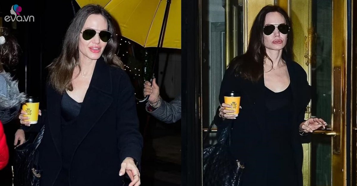 Angelina rời khách sạn lúc tối om, thần thái vẫn đỉnh cao, sốc nhất là