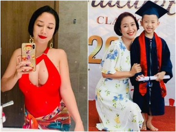Ốc Thanh Vân 30 tuổi sinh mổ lần 3 đầy nguy hiểm, em bé giờ 8 tuổi đáng yêu thông minh, đi học được tốt nghiệp sớm