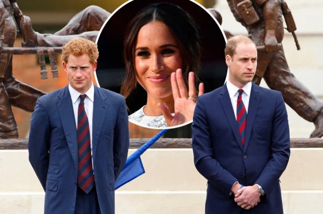 Vì Meghan, quan hệ của Harry và William ngày càng tệ.