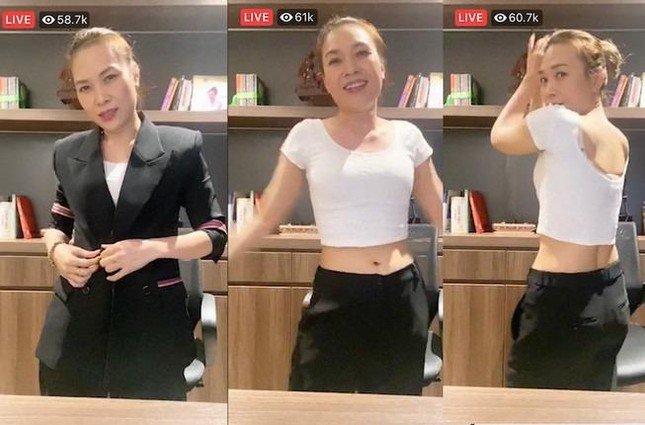 Năm 2020, Mỹ Tâm từng livestream khoe bụng để phủ nhận tin đồn.