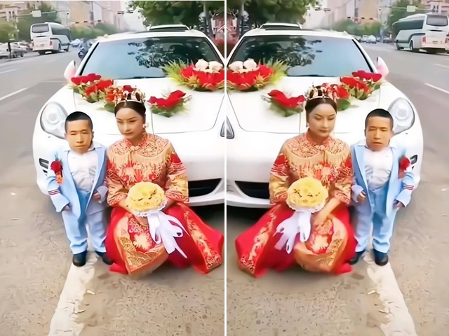 Chú rể thấp bé, đứng cạnh như con của cô dâu, ngỡ ngàng khi biết danh tính chú rể - 2