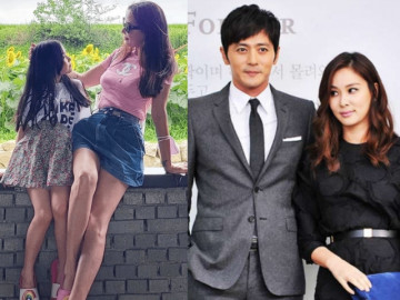 Từng được bố giấu kín, con gái Jang Dong Gun tích cực được mẹ khoe, đôi chân trổ giò nhìn mà sốc