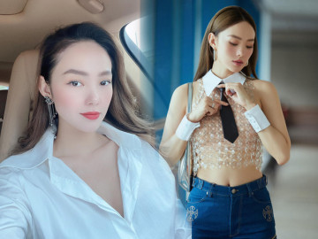 Tìm ra bà hoàng của mốt mặc như không, diện sơmi chỉ cài một cúc, thanh lịch thì ít phong phanh thì nhiều