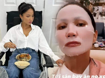 Chị em ta bận rộn ngày Tết, đến Hoa hậu quốc dân còn phải vừa ăn cơm vừa làm móng