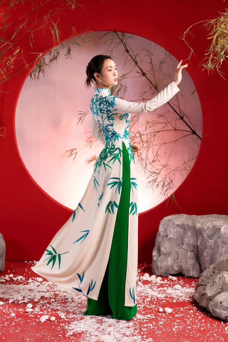 Hoa hậu Việt có tên amp;#34;kêu như chuôngamp;#34; diện áo dài, kêu gọi bảo tồn và phát triển cây tre Việt Nam - 3