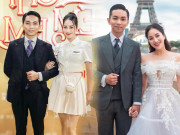 Thời trang - Khánh Thi U45 vẫn "cưa sừng làm nghé", diện đồ học sinh sánh đôi bên chồng kém 11 tuổi
