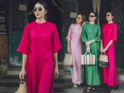 Thời trang - Tăng Thanh Hà diện áo dài cùng hội chị em gái, đeo món phụ kiện giá rẻ được khen hết lời
