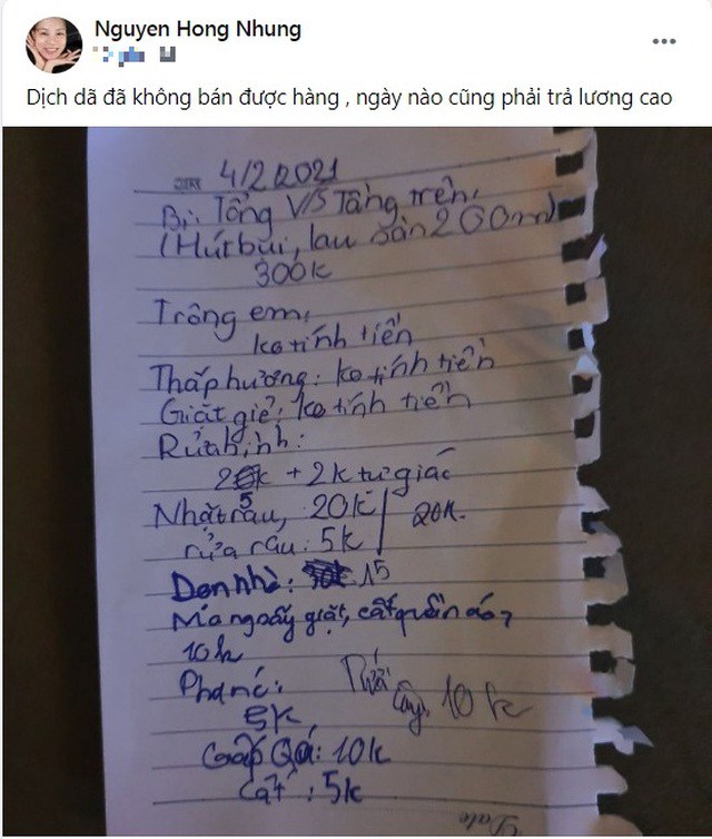 Ốc Thanh Vân công khai bảng giá làm việc nhà của con: Làm 12 tiếng/ngày, lau nhà, mở cửa, nghe lời,... đều tính tiền - 7