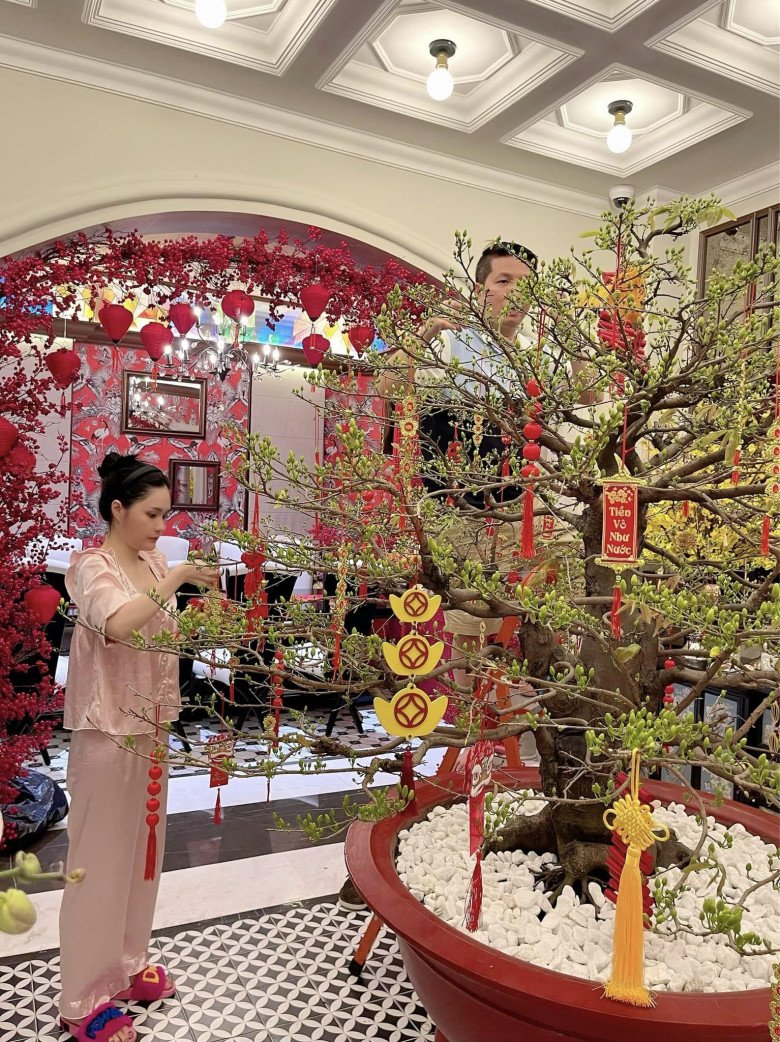 Sao Việt trang trí nhà đón Tết: Biệt thự Hà Tăng ngập sắc hoa nhưng chịu chơi nhất là người này - 18